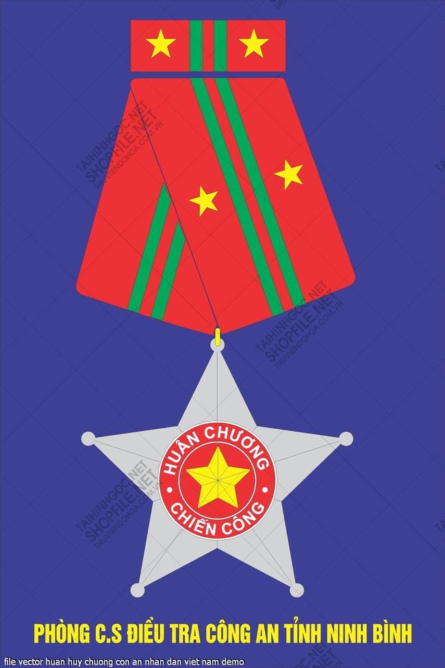 file vector huan huy chuong con an nhan dan viet nam 